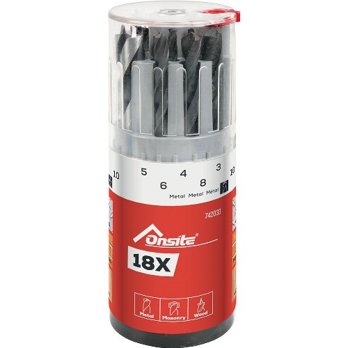 Borrsats ONSITE Kombi 18 delar 3-10 mm