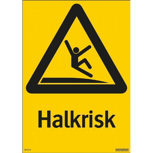 Skylt halkrisk