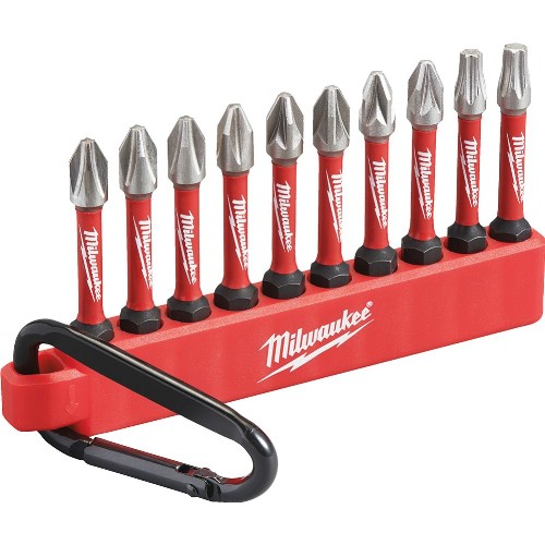 Bitssats 1/4" MILWAUKEE Shockwave Impact Duty 10 delar